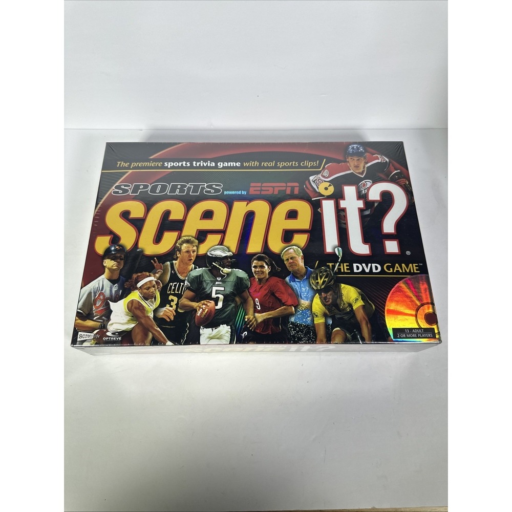 Scene It? Sports ESPN DVD Board Game Mattel Trivia Game New Factory Sealed